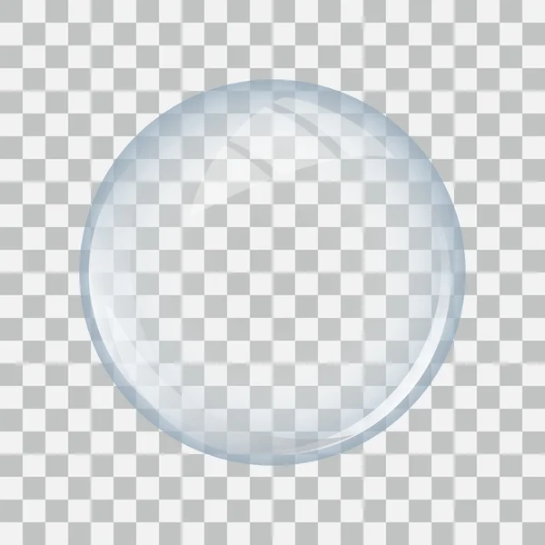 Esfera de vidrio transparente — Vector de stock