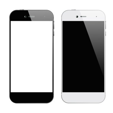 Akıllı telefonlar siyah beyaz