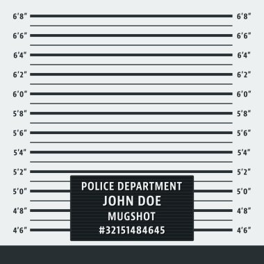 Police mugshot background clipart