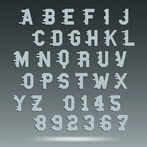 Font alfabetet mall — Stock vektor