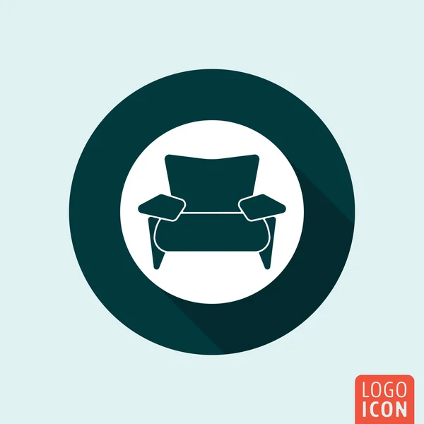 Elszigetelt fotel ikon — Stock Vector