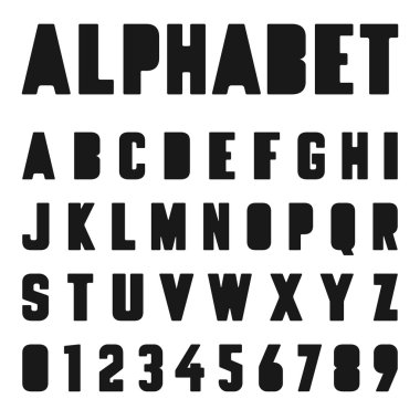 Alfabe yazı şablonu