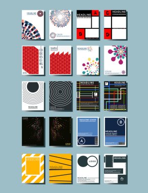 Kapak broşür şablonu