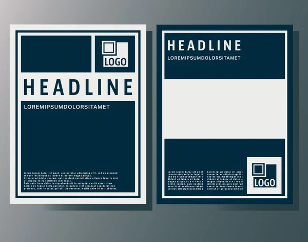 Modèle de brochures de couverture — Image vectorielle