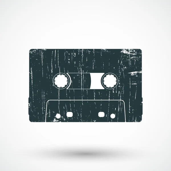 Audio cassette icon. — Stock Vector