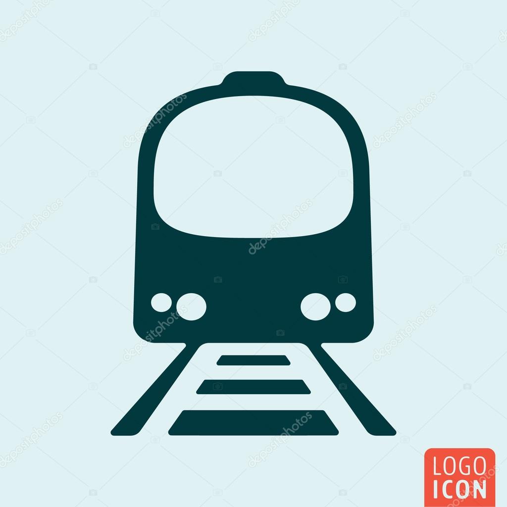 Train icon. Railway transportation symbol. Vector illustration