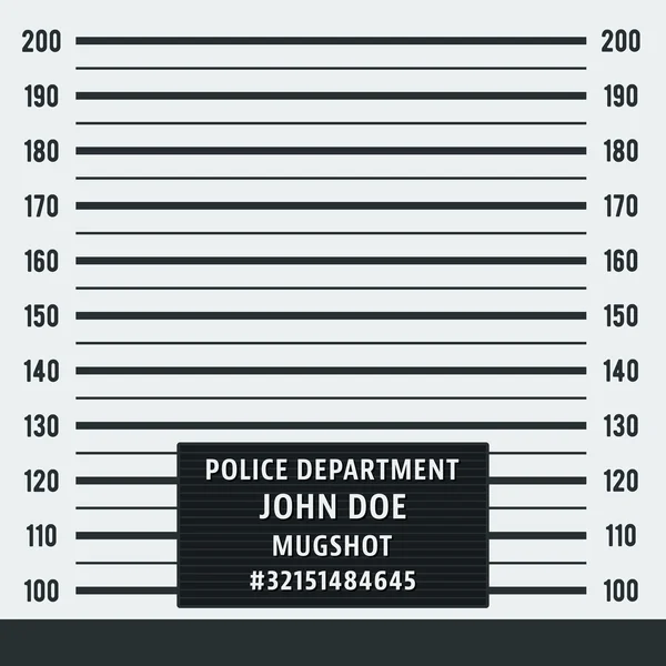 Police mugshot arrière-plan — Image vectorielle