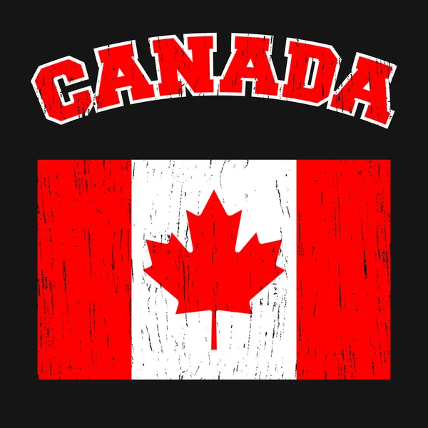 Canada vintage t-shirt — Stock Vector