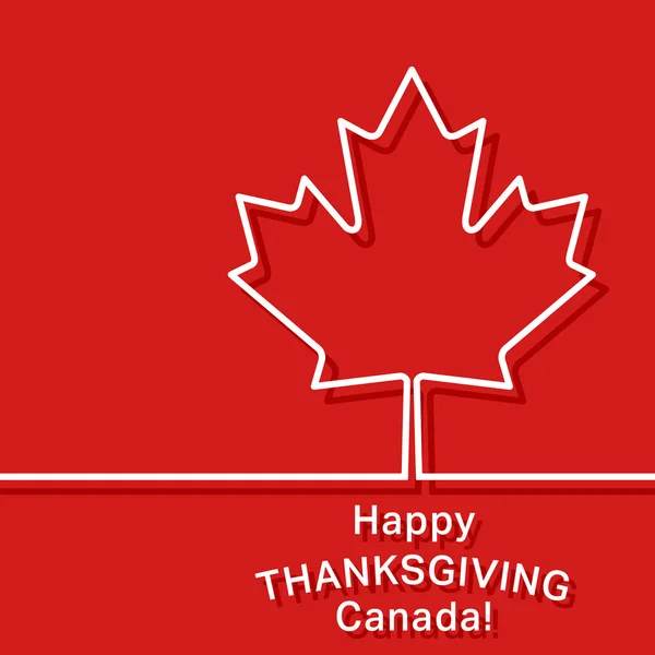 Canada thanksgiving card — Stock Vector