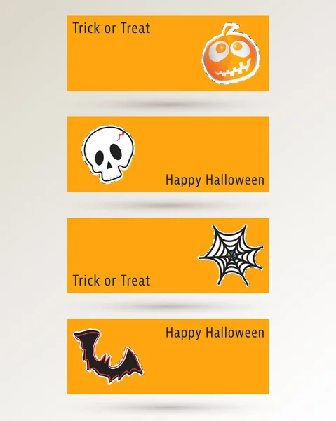 Banner sitio web de Halloween — Archivo Imágenes Vectoriales