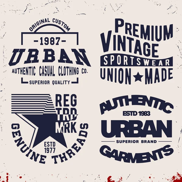 Série de timbres vintage — Image vectorielle