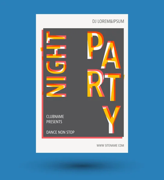 Night party background template, designed for poster, flyer, brochure cover, typography or other