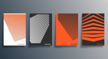 Broşür, broşür, arkaplan, duvar kağıdı, tipografi ya da diğer baskı ürünleri için minimum geometrik tasarım. Vektör illüstrasyonu