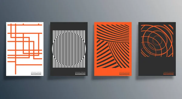 Minimales Geometrisches Design Für Flyer Poster Broschüren Hintergrund Tapeten Typografie — Stockvektor
