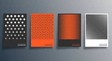 Broşür, broşür, arkaplan, duvar kağıdı, tipografi ya da diğer baskı ürünleri için geometrik minimal tasarım. Vektör illüstrasyonu