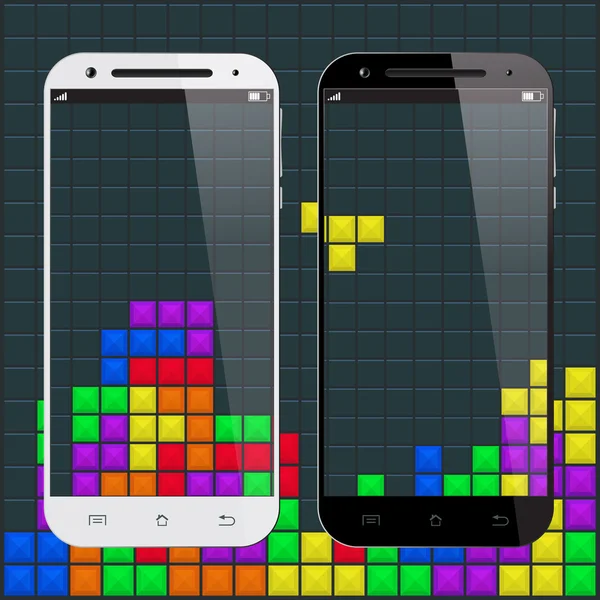 Vieux smartphone de jeu — Image vectorielle