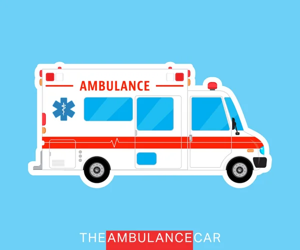 Ambulance bus geïsoleerd — Stockvector