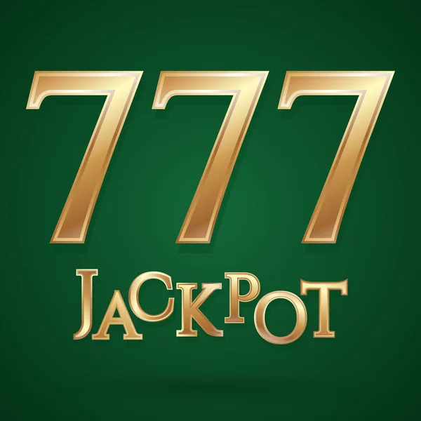 Casino jackpot symbol — Stock Vector