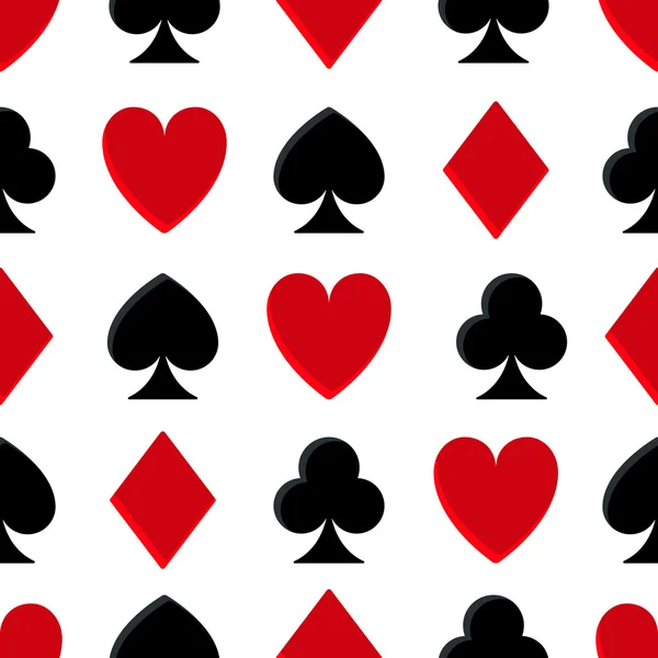 Casino poker seamless pattern — Stock Vector