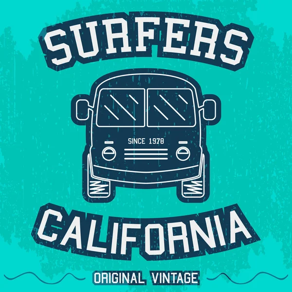 Cartel surf Vintage — Archivo Imágenes Vectoriales