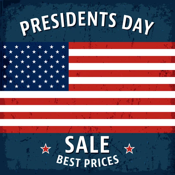 Affiche de la journée des présidents — Image vectorielle