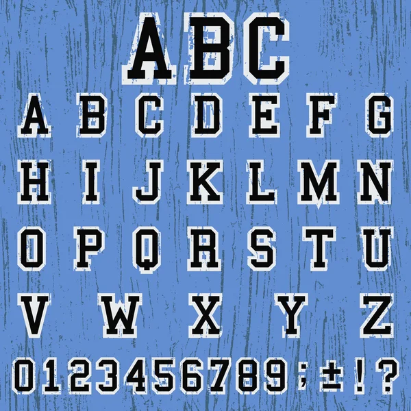 Alphabet modèle vintage — Image vectorielle