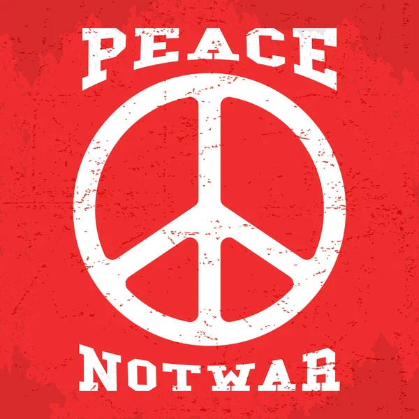 Vintage peace poster — Stock Vector