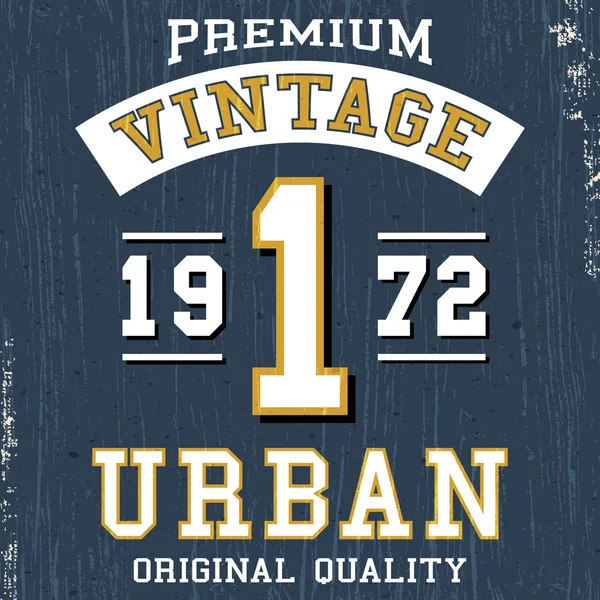 Cartaz urbano vintage — Vetor de Stock