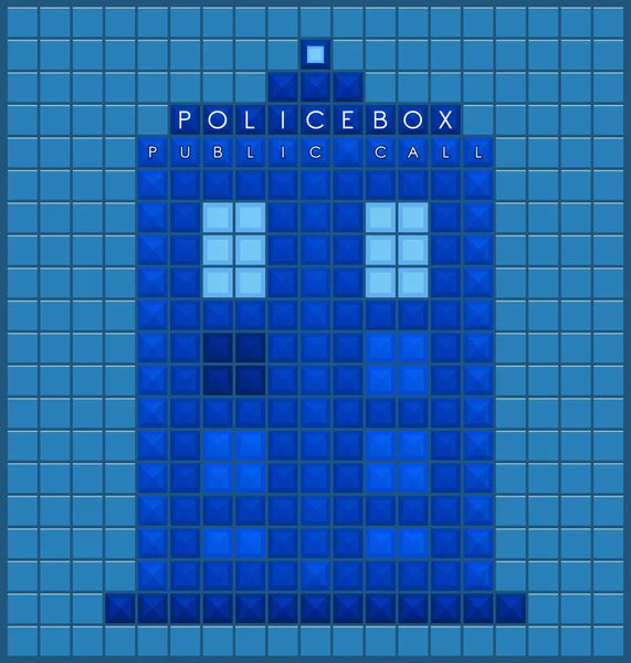 Alte Polizeibox — Stockvektor