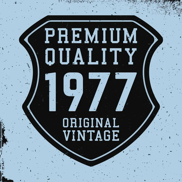 Escudo impressão vintage —  Vetores de Stock