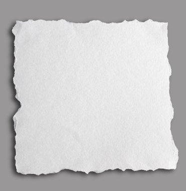 Yırtık kenarlı kare suluboya kağıt