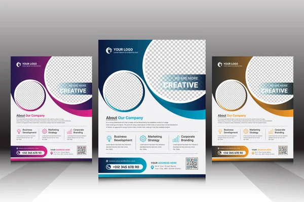 Creative Corporate Flyer Business Flyer / Brochure Şablon Tasarımı