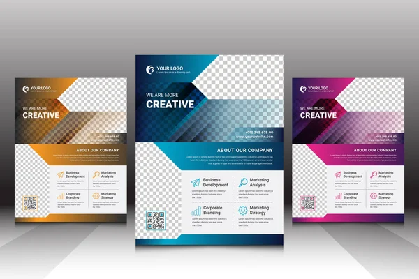 Şablon Tasarımı: Moda Mavisi Kurumsal Flyer Business Flyer