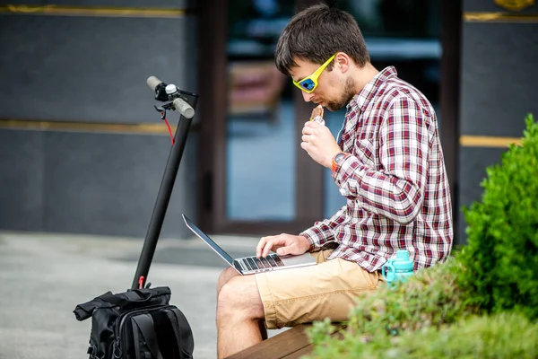 Druk Bezet Persoon Heeft Haast Hij Heeft Geen Tijd Hij — Stockfoto