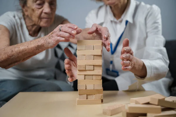 Dementia Therapy Playful Way Training Fingers Fine Motor Skills Build — Stock Photo, Image