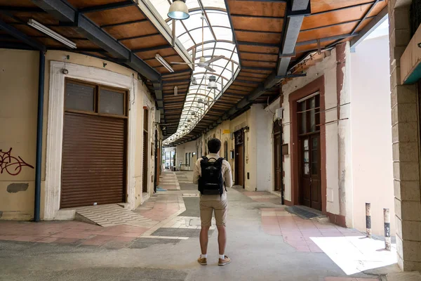 Ciudad Calles Vacías Tiendas Cerradas Hay Mercado Personas Chipre Ciudad — Foto de Stock