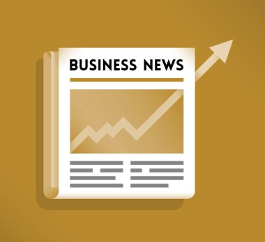 İş haberleri tutan işadamı