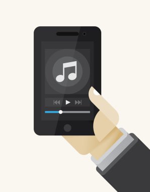 Hareket eden telefon ile müzik çalar