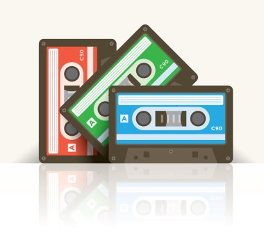 Vintage müzik stereo kaset