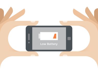 Ekranda düşük pil iletisi