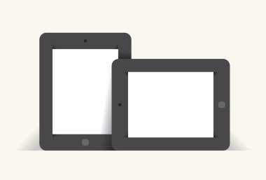 iki tablet bilgisayar