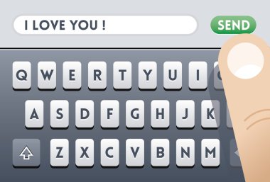 Seni seviyorum! SMS mesajı