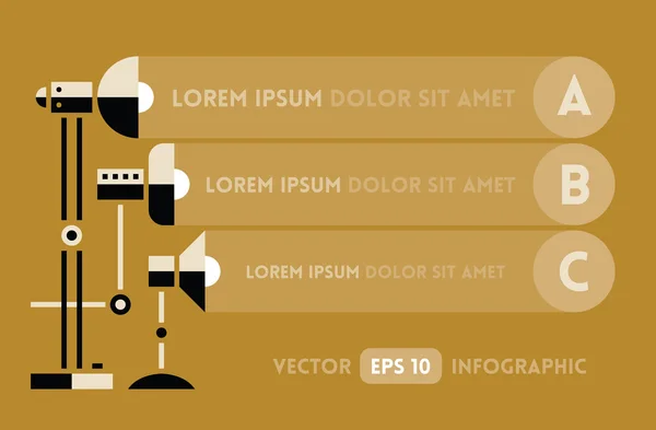 Ljus bakgrund för infographic. — Stock vektor