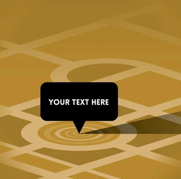Vektor-Kartenpin-Zeiger (Google Maps-Navigation usw.) mit Kopierraum für Ihren Text. Nahaufnahme. Konzepte: Landkarte Ballon mit Ihrer Firmenadresse, Logo, Werbung, gewünschten Geschäftsinformationen. — Stockvektor