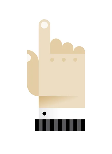 Zakenman hand cursor pictogram — Stockvector