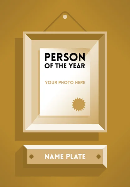 Person of the Year  award Stock Illustration
