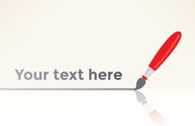 Ressam fırça yazı satırı