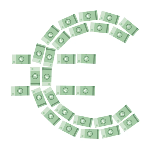 Σύμβολο χρημάτων ευρώ — Διανυσματικό Αρχείο