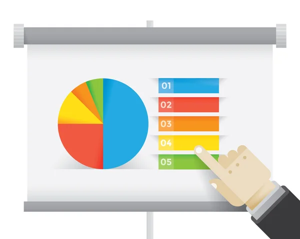 Tablero de presentación comercial — Archivo Imágenes Vectoriales