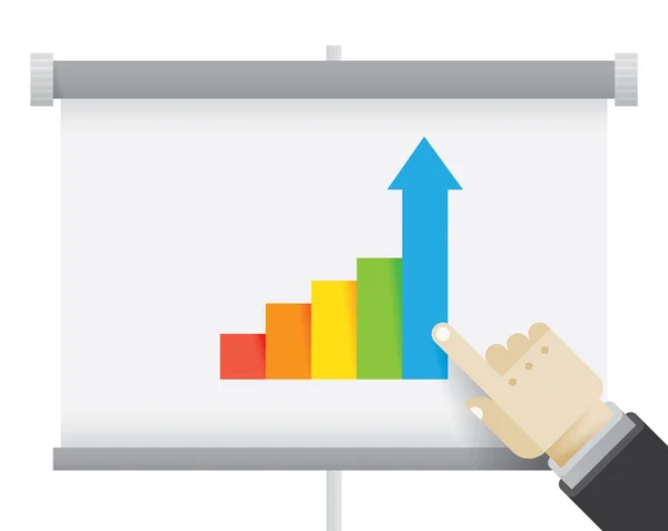 Zakelijke presentatie weergave bestuur — Stockvector